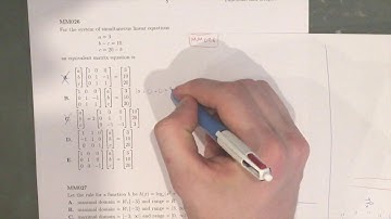 MM026 Maths Methods Fortify Study Guide - "How to convert simultaneous equations to matrices"