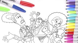 Toy Story 4 - Coloring Pages. Coloring Books for Kids. Rainbow TV