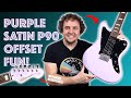 2023 Vintage V65 ReIssued Satin Purple | A stunning affordable offset w/stacked P90s! Review & Demo