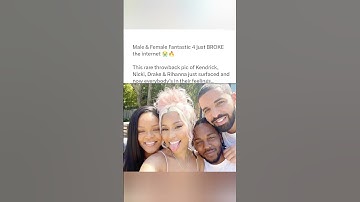 🎤KENDRIK, NICKI, DRAKE & RIHANNA TOGETHER IN ONE PHOTO–NEVER BEFORE SEEN!📸#kendricklamar #drake