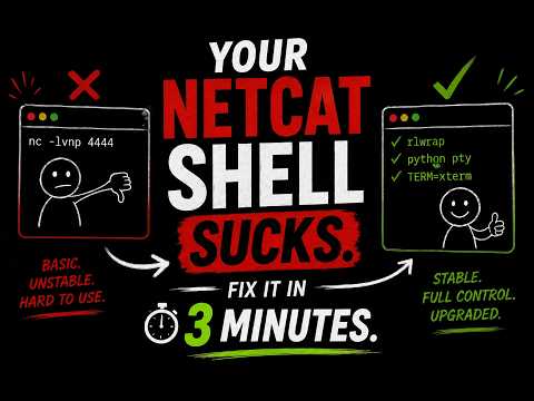 Your Netcat Shell Sucks. Fix It in 3 Minutes.
