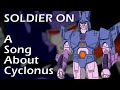 Cyclonus  soldier on an ai gen transformers song
