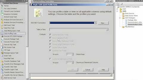 SSIS - Data Profiling task