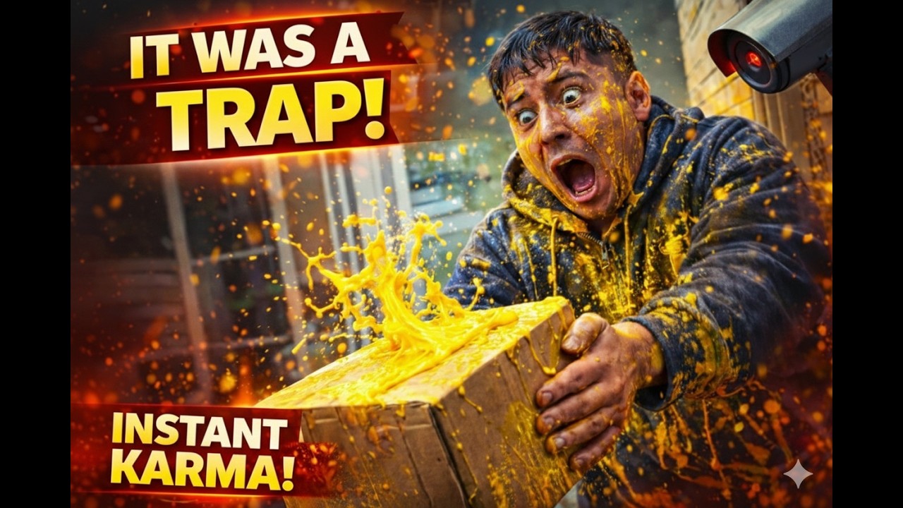 Porch Pirate Paint Trap: They Got Exactly What They Deserved! 🎨💥