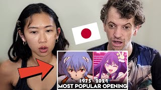 The Most Popular Anime Opening of Each Year (1975-2024) | Max & Sujy React