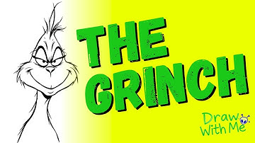 How To Draw the Grinch - Step by Step Tutorial Easy - Drawing Grinch - Drawing Lesson Christmas Draw