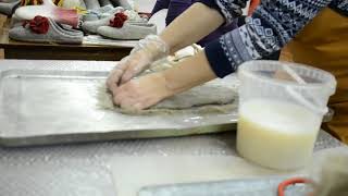 как валяют тапочки как валяют тапочки