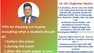 Tips to pass CA exams/  best ways to pass CA exams