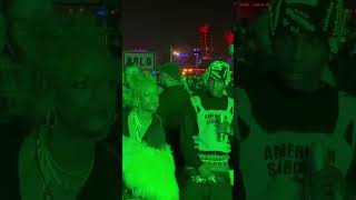 A$AP Rocky and Rihanna enjoying Tyler, The Creator&#39;s performance at Coachella
