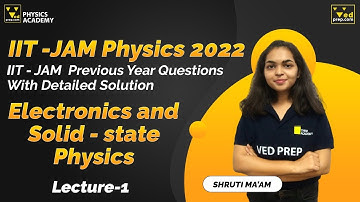 IIT JAM Physics PYQs: Electronics & Solid State Physics | Lecture 1