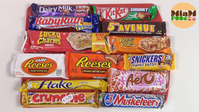 CHOCOLAT] Barres chocolatées & bonbons américains ! - SBT Food unboxing  chocolate bars & candies 