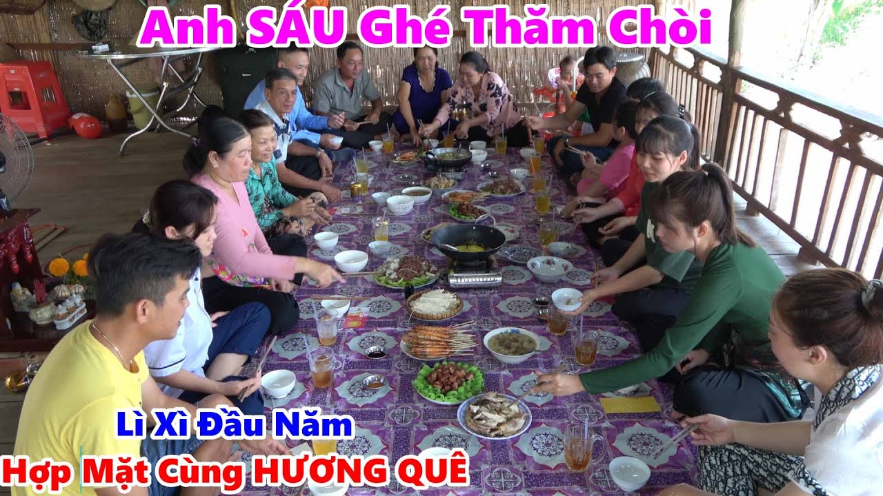 Đón Tiếp Khách Phương Xa Ghé Thăm Gia Đình Hai Nhóm Nhận Lộc Đầu Năm TỪ ANH SÁU Ở MỸ/ NSĐQ #1027