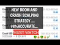 NEW BOOM AND CRASH SCALPING STRATEGY|98% ACCURATE|[#BOOMANDCRASH #SCALPING]