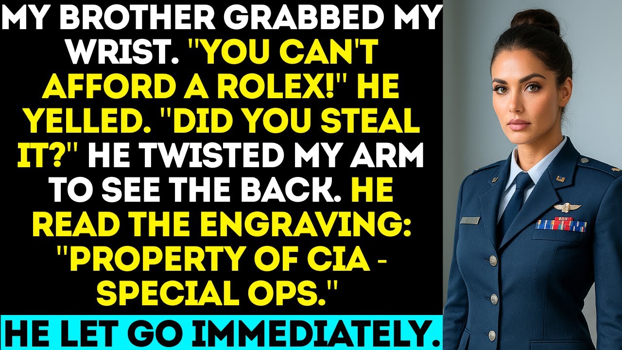 “You Can’t Afford That Watch,” My Brother Yelled—Then He Saw The Engraving…