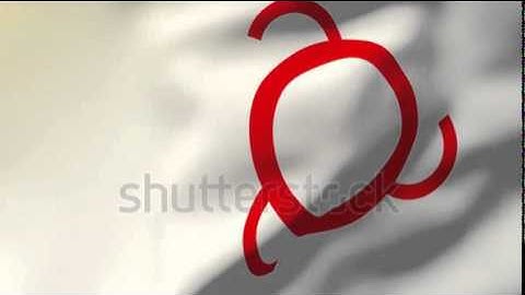 Ingushetia flag waving in the wind. Looping sun rises style. Animation loop Stock video by