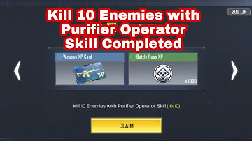 Kill 10 Enemies with Purifier Operator Skill | Seasonal Master Operator Mission Call of Duty Mobile