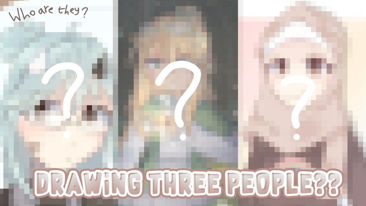 DRAWING PEOPLE VID BUT THIS TIME I DRAW 3 PEOPLE!!🗿 - YouTube
