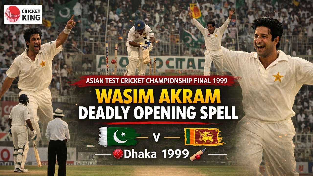 Wasim Akram High Class Deadly Opening Spell v Srilanka | Asian Test ...