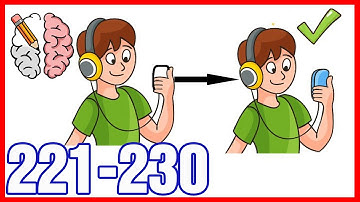Tricky Line Draw the Part Level 221 222 223 224 225 226 227 228 229 230 Solution or Walkthrough