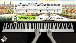 CZERNY Op. 299 Etude No. 8 Molto allegro | Improve your Piano Technique | Sheet Music