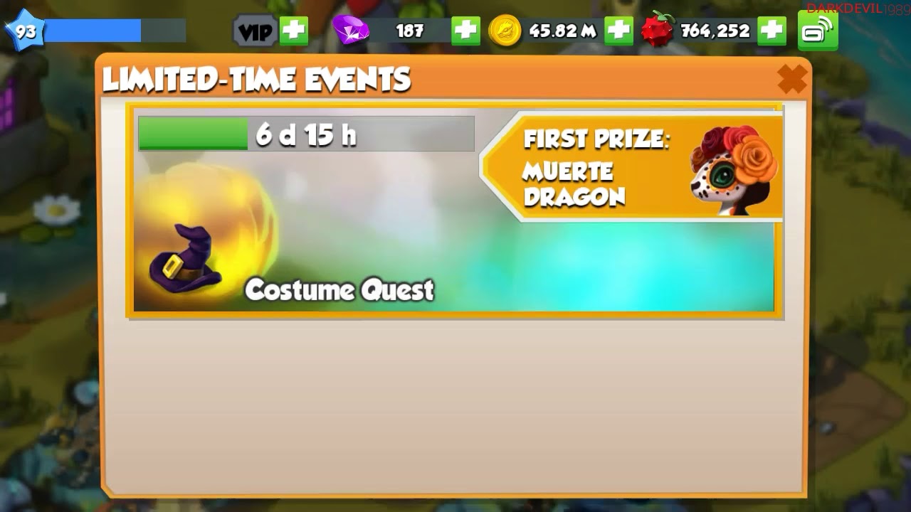 DRAGON MANIA LEGENDS - COSTUME QUEST LEVEL 4 COMPLETED PART 1