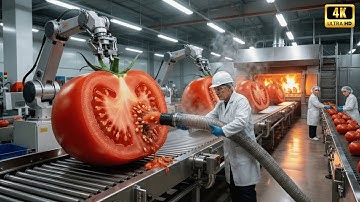 Inside a Most Satisfying Tomato Factory: From Farm to your Table (Complete Process)