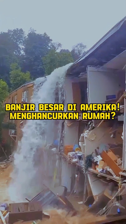 BANJIR MENGERIKAN ❗ RUMAH SAMPAI HANCUR ❓ #shorts