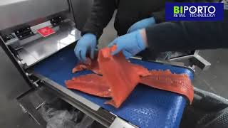 Máquina de tirar peles de peixe automática V1258