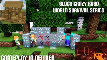 Block crazy robo world multiplayer survival series part 4 with friends