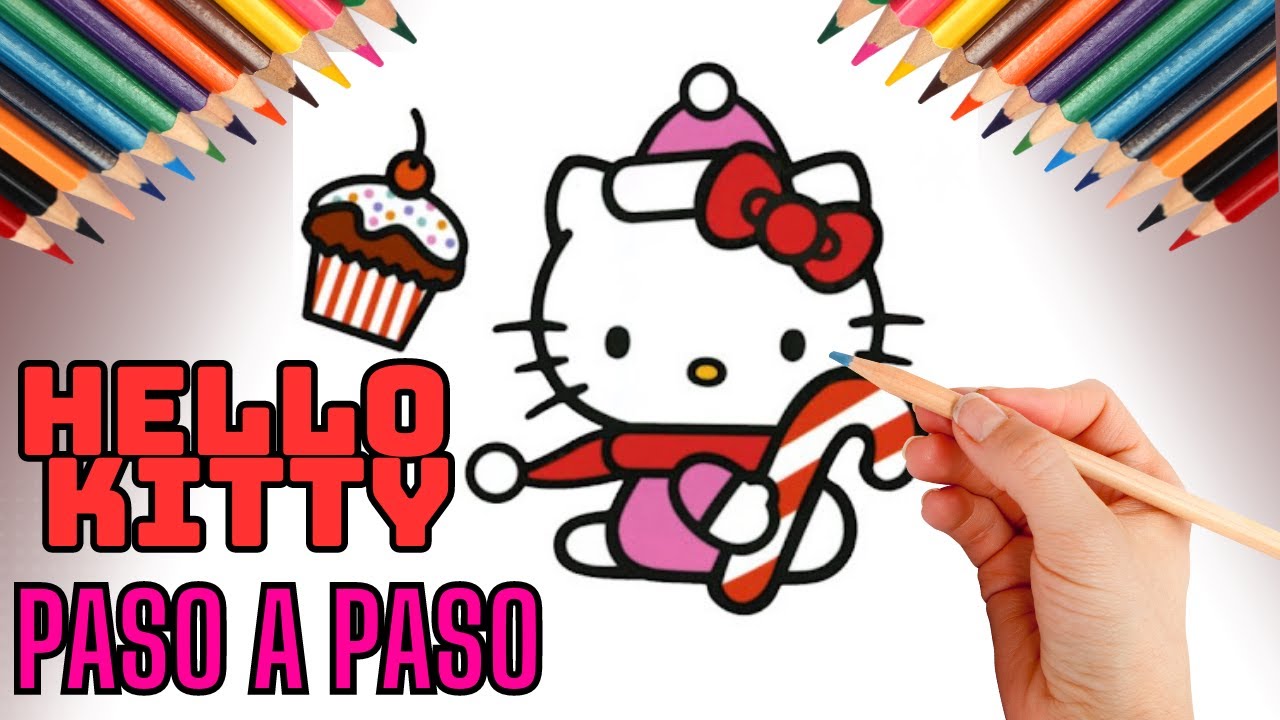 Dibujar a Hello Kitty Paso A Paso Dibujo fácil de