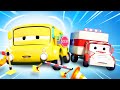 Amber the Ambulance -  Lily Takes Cold Medication That Makes Her Drowsy - Car City ! Trucks Cartoons