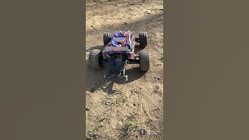 Traxxas Rustler slow-mo dirt launch