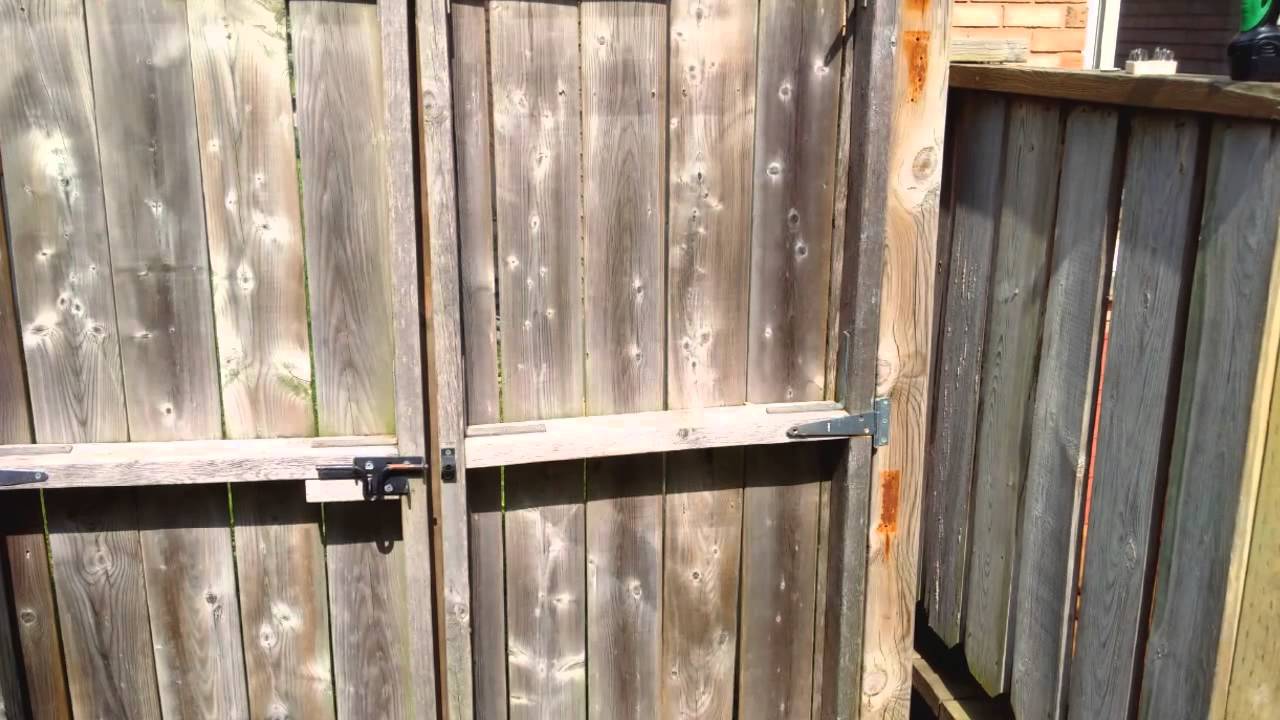 Building a new backyard gate - YouTube