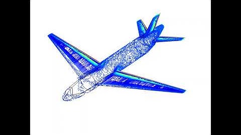 Simulation of an airplane with comsol