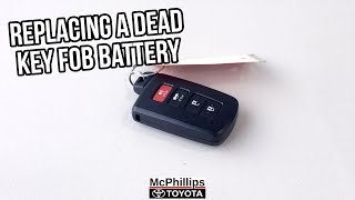 How to Replace Your Toyota Key Fob Battery - McPhillips Toyota Car Guide