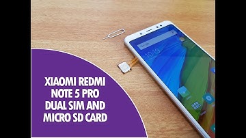 Xiaomi Redmi Note 5 Pro- How to Insert Dual SIM Card and SD Card (Hybrid Slot)