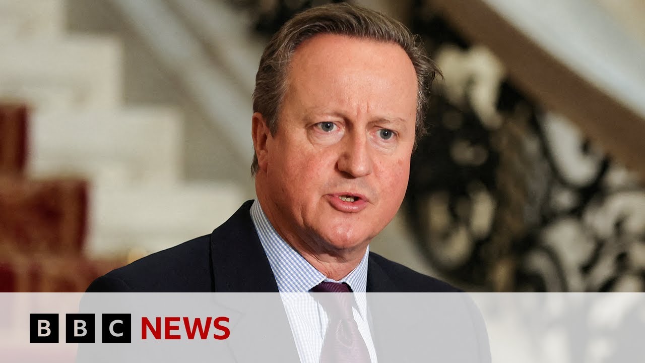 UK considering recognising Palestine state, Lord Cameron says | BBC News