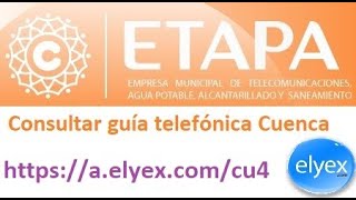 Consultar Planilla ETAPA Cuenca (Agua, Teléfono e Internet) - YouTube