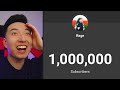 the moment i hit 1 million subscribers..