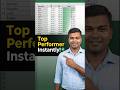 Sales Performance Visualize in 1 Click! 🔥 #exceltricks
