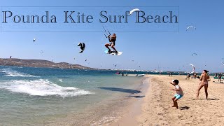 🇬🇷 [4K] Kite Surf Beach Paros - Amazing spot in a paradise island