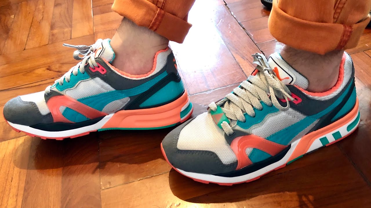 puma trinomic on feet