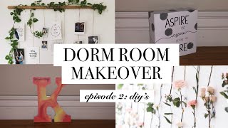 Diy Dorm Room Decor Dorm Room Makeover Episode 2