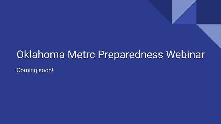 Canix - Oklahoma Metrc Preparedness Webinar, Coming Soon!