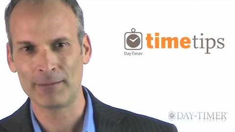 Day-Timer Time Tips #1 - Tune-Up Your Planning