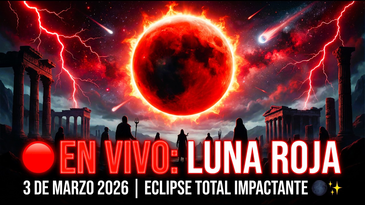 🔴 EN VIVO 🔥 LUNA ROJA 3 DE MARZO 2026 | Eclipse Total Impactante que ...