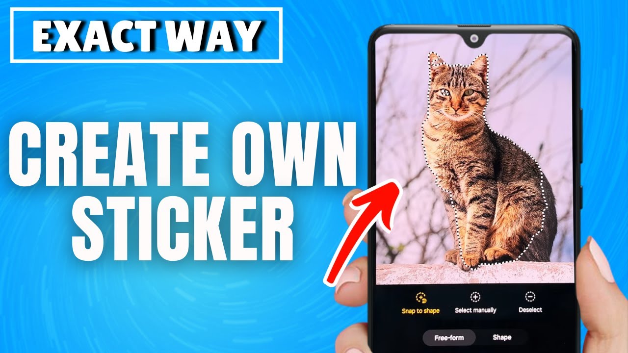 How to Create Own Sticker From Your Photos Samsung Mobile - YouTube