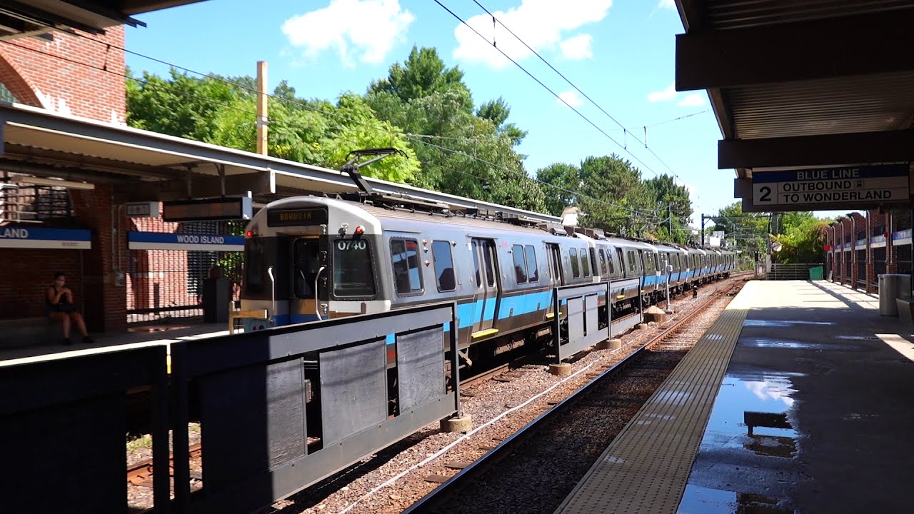 MBTA Subway " The T" Bowdoin Bound Siemens 0700Series Blue Line