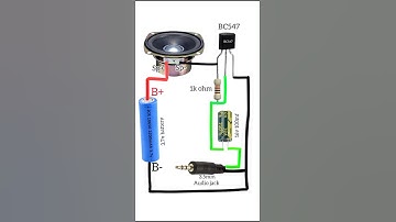 Simple Amplifier circuit diagram/BC547 transistor Amplifier #shortvideo #trending #diy
