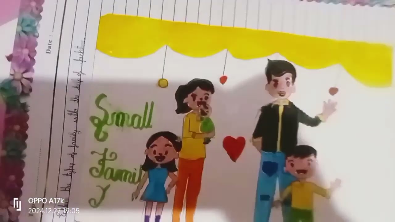 small family drawing vs big family drawing